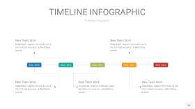 彩色时间轴PPT信息图16