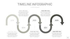 灰色时间轴PPT信息图25