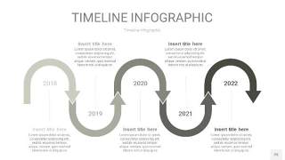 灰色时间轴PPT信息图25