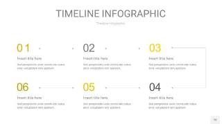 灰黄色时间轴PPT信息图10