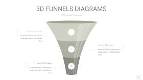 灰色3D漏斗PPT信息图表1