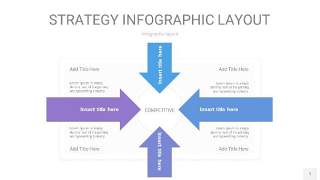 篮紫色战略计划统筹PPT信息图1