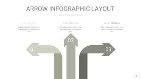 灰色箭头PPT信息图表2