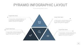 深蓝色3D金字塔PPT信息图表13