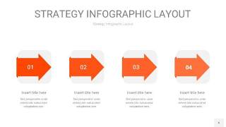 橘红色战略计划统筹PPT信息图6