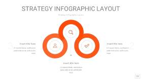 橘红色战略计划统筹PPT信息图17