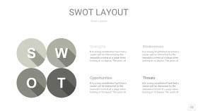 灰色SWOT图表PPT12