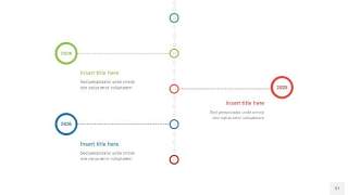红蓝绿色时间轴PPT信息图37