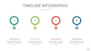 红蓝绿色时间轴PPT信息图14