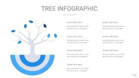 蓝色树状图PPT图表片11