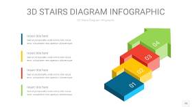 多彩3D阶梯PPT图表20