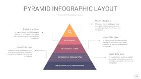 中紫色3D金字塔PPT信息图表19