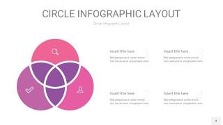 粉紫色圆形PPT信息图4