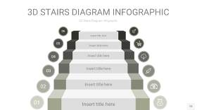 灰色3D阶梯PPT图表28