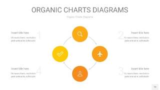 黄色循环PPT图表10