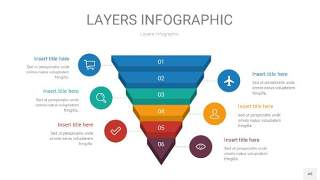 多彩3D分层PPT信息图48