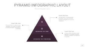 深紫色3D金字塔PPT信息图表17