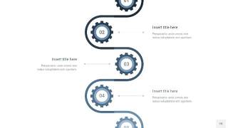 深天蓝色齿轮PPT信息图18