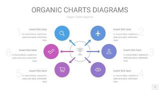 紫蓝色循环PPT图表5