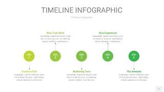 浅绿色时间轴PPT信息图7
