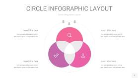 粉紫色圆形PPT信息图2