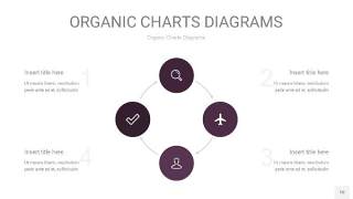 紫色循环PPT图表10
