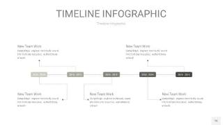灰色时间轴PPT信息图16