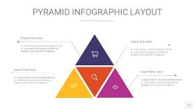 彩色3D金字塔PPT信息图表13