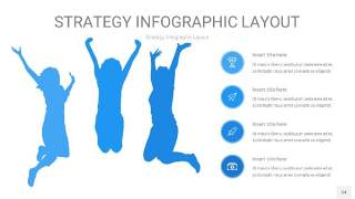 蓝色战略计划统筹PPT信息图34