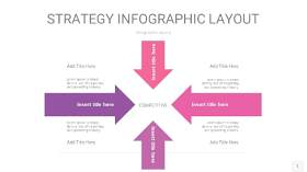 粉紫色战略计划统筹PPT信息图1
