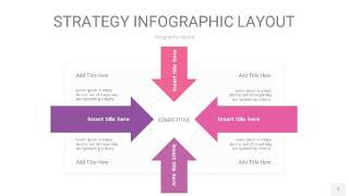 粉紫色战略计划统筹PPT信息图1