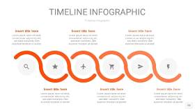 橘红色时间轴PPT信息图20