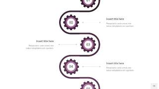 紫色齿轮PPT信息图18