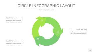 绿色圆形PPT信息图12