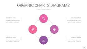 粉紫色循环PPT图表10