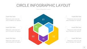 多色圆形PPT信息图8