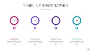 粉紫蓝色时间轴PPT信息图14