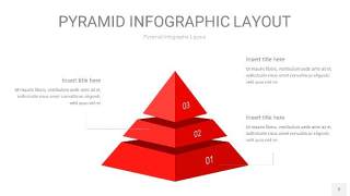 红色3D金字塔PPT信息图表2