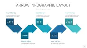 天蓝绿箭头PPT信息图表7