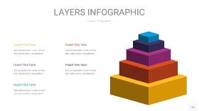 彩色3D分层PPT信息图15