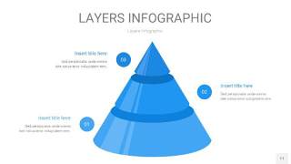 蓝色3D分层PPT信息图11