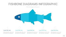 宝石蓝鱼骨PPT信息图表10
