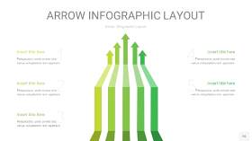 浅绿色箭头PPT信息图表16