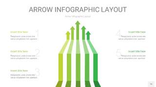 浅绿色箭头PPT信息图表16