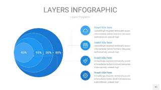 蓝色3D分层PPT信息图45