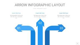 蓝色箭头PPT信息图表2