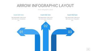 蓝色箭头PPT信息图表2