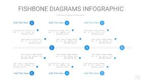 蓝色鱼骨PPT信息图表1