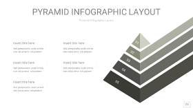 灰色3D金字塔PPT信息图表21