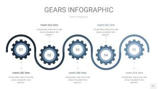 深天蓝色齿轮PPT信息图17
